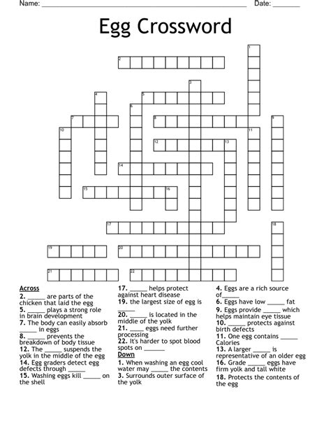 The Crossword Solver finds answers to classic crosswords and cryptic crossword puzzles. . Egg specification crossword